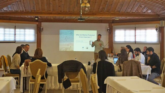 Formation des gestionnaires à l'efficacité de la conservation marine à Gökova, en Turquie