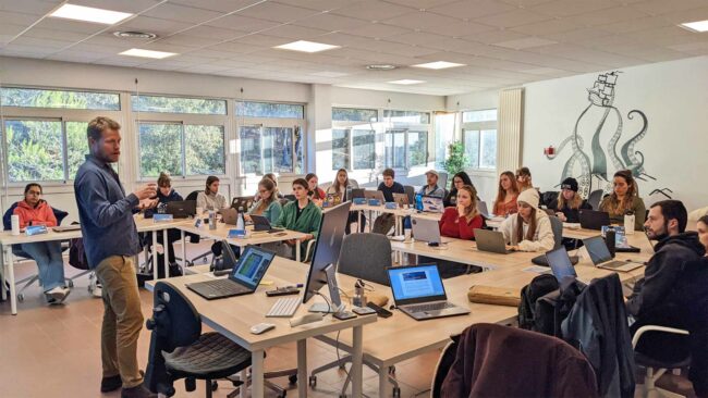 Formation en efficacité de la conservation marine au MSc MARRES de l'Université Côte d'Azur, janvier 2023