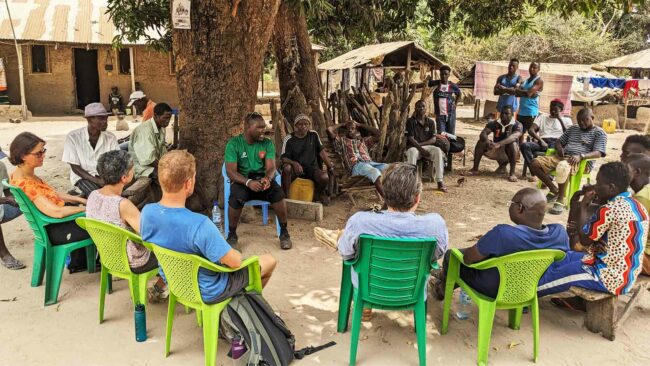 Réunion avec l'association Organização para Defesa e Desenvolvimento das Zonas Húmidas (ODZH) en Guinée-Bissau, avril 2024